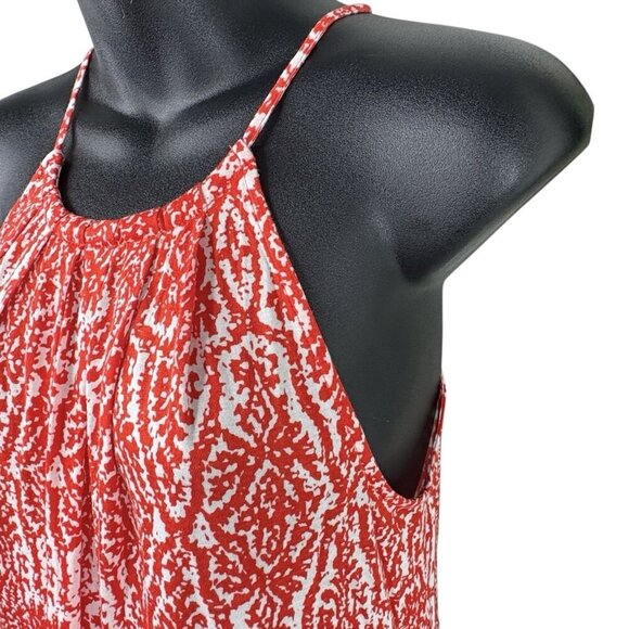 Joie Orange White Loose Fit Tank Top Women’s XS Free People Style SUMMER BEACH - Picture 3 of 9